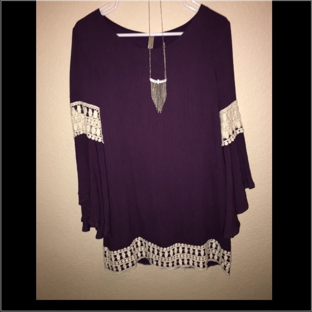 purple boho dress
